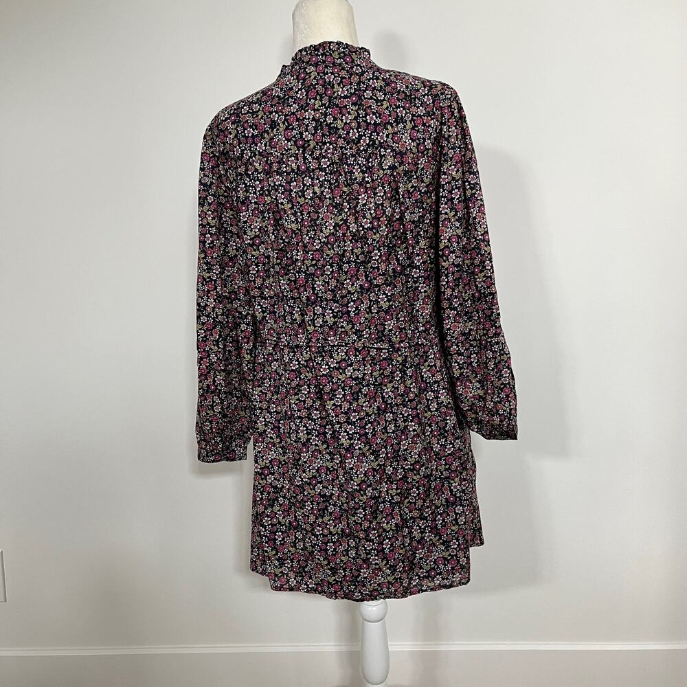 J.Crew Sunny Meadow Floral Mini Dress Puff Sleeve Belted NWT Medium - Picture 5 of 9